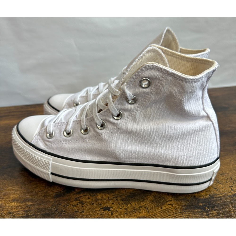 Converse Chuck Taylor All Star Platform High White Shoes 560846F Womens Size 8.5 - Picture 2 of 16
